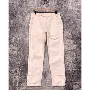 Corridor NYC Pants 33 x 30 Mens Natural Undyed Cotton Canvas Utility